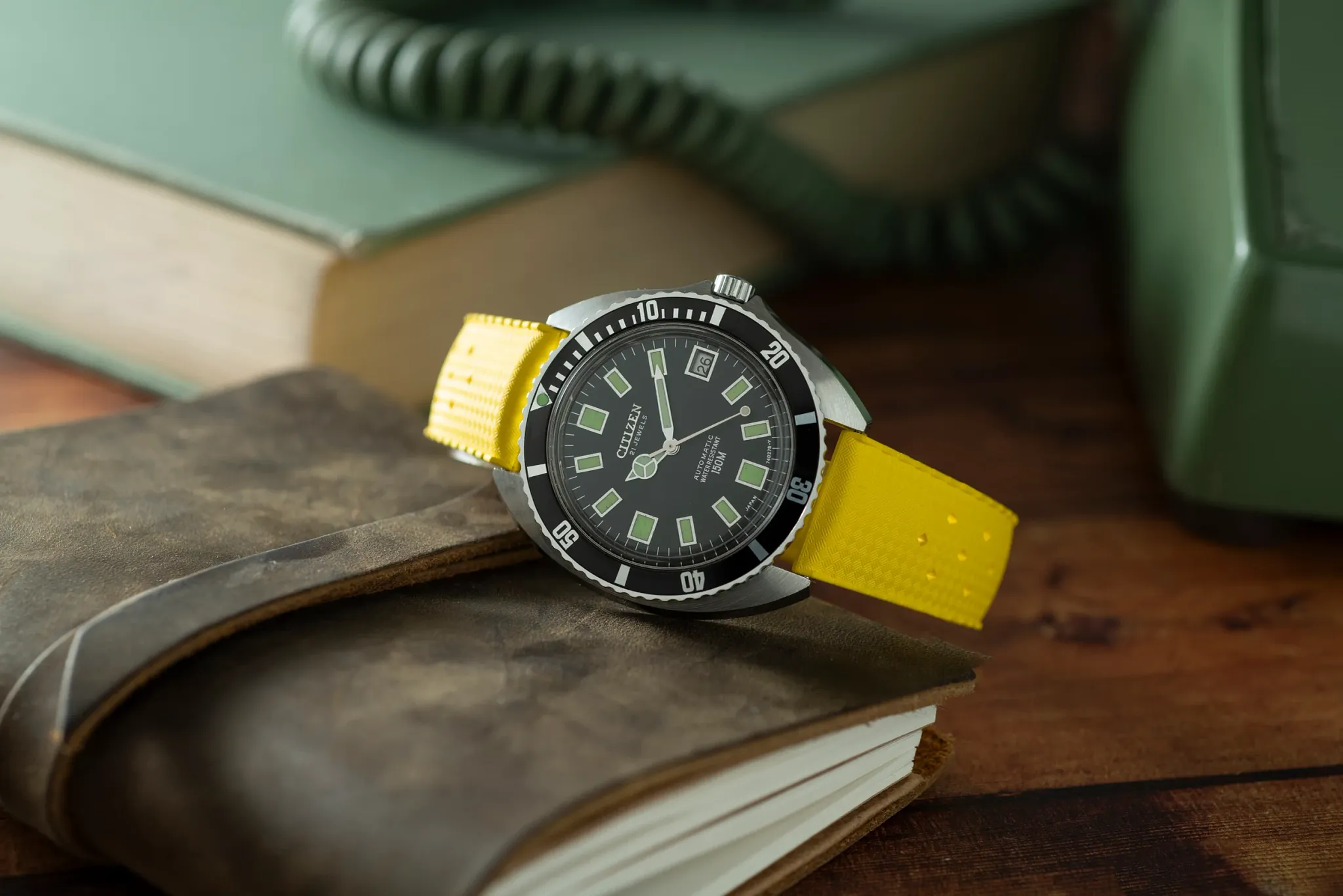 ジネットちゃん Automatic 150M Diver Black Dial Strap VINCIT-AS10407 | CITIZEN